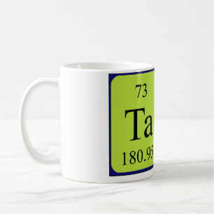Café Caneca do nome da mesa periódica de Tara