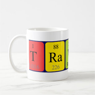 Café Caneca do nome da mesa periódica de Travis