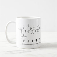 Caneca do nome do peptide de Elisa
