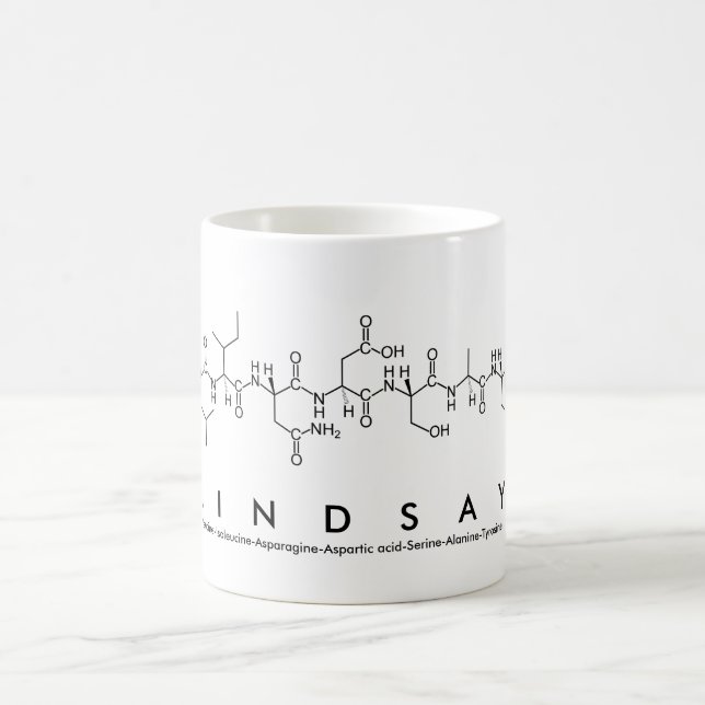 Café Caneca do nome do peptide de Lindsay (Centro)