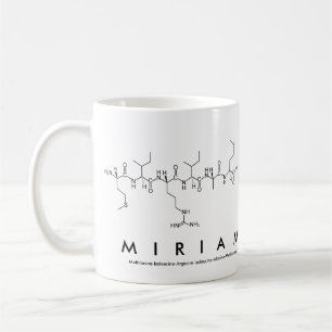 Café Caneca do nome do peptide de Miriam