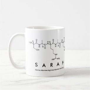 Café Caneca do nome do peptide de Sarah