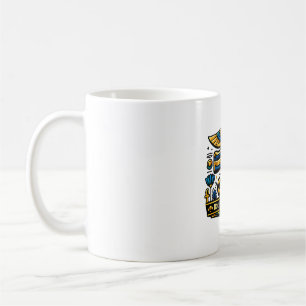 Café Caneca do Olho de Hórus Antigo Egito
