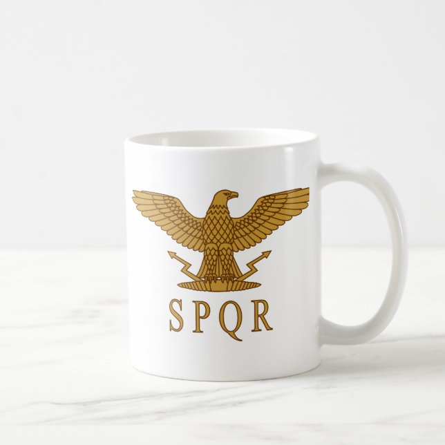 Café Caneca do ouro de SPQR Eagle (Direita)