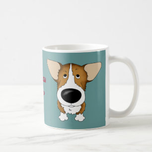 Café Caneca do pai do Corgi de Galês