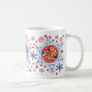 Café Caneca do PÃO-DE-ESPÉCIE & dos FLOCOS DE NEVE