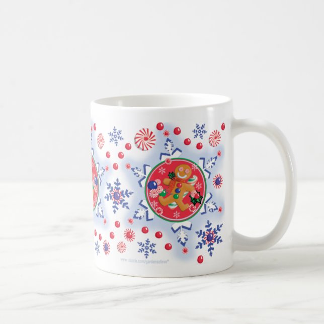Café Caneca do PÃO-DE-ESPÉCIE & dos FLOCOS DE NEVE (Direita)