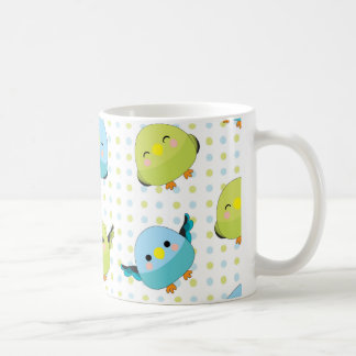 Café Caneca do Parakeet de Kawaii Lineolated