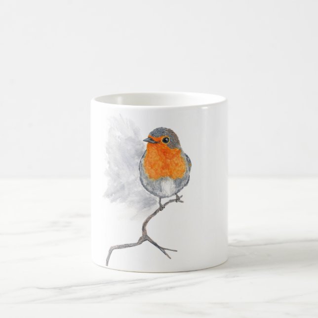 Café Caneca do pássaro do pisco de peito vermelho (Centro)