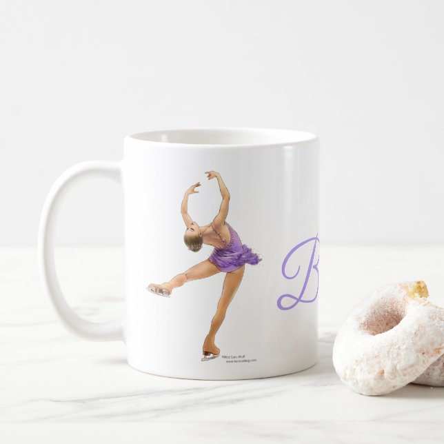 Café Caneca do patinador de gelo (Com Donut)