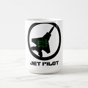 Café Caneca do piloto de jato
