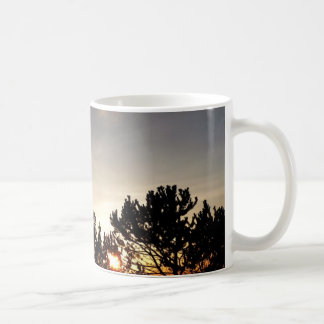 Café Caneca do por do sol e do pinho de Whitebark