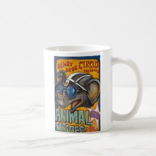 Café Caneca do poster do circo de Henry Bros - Shorty o