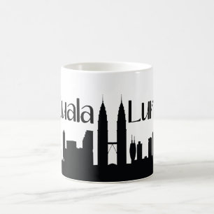 Café Caneca do presente do marco de Kuala Lumpur,