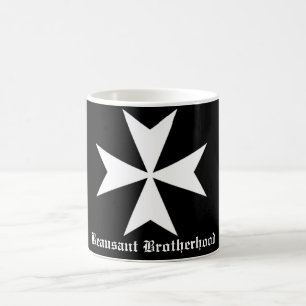 Café Caneca do preto da fraternidade de Hospitaller
