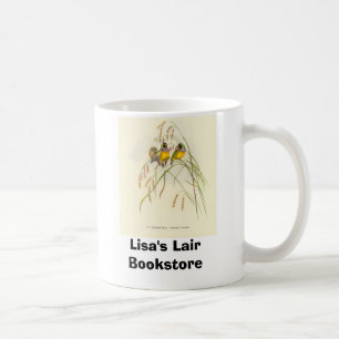 Café Caneca do Promo da livraria do passarinho de Gould