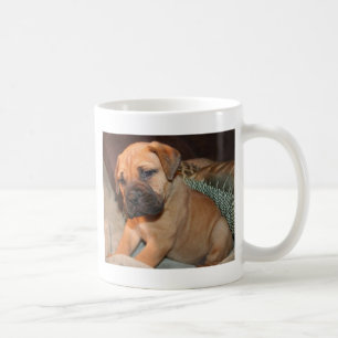 Café caneca do puppie do mastiff de touro