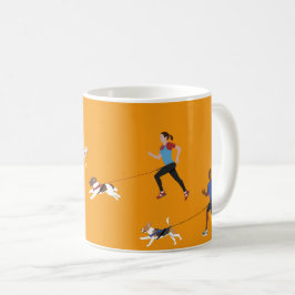 Café Caneca do quarteto de Canicross