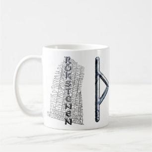 Café Caneca do rune de Thurisaz, o símbolo do Thor
