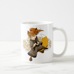 Café Caneca do samurai de Kitsune