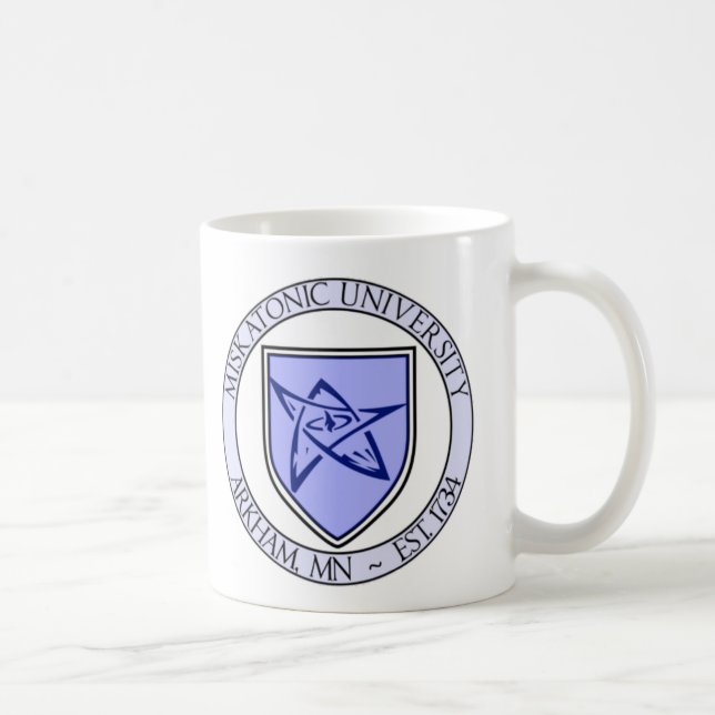 Café Caneca do selo da universidade de Miskatonic (Direita)