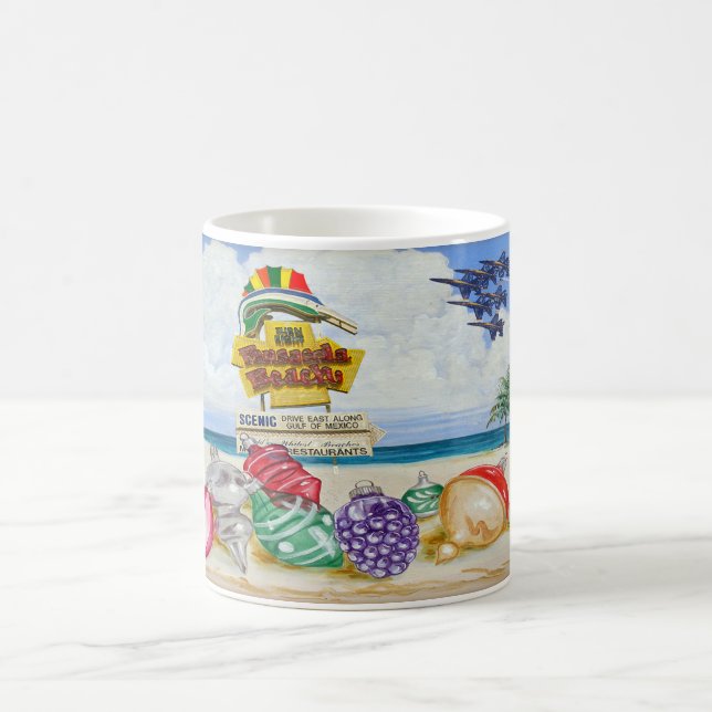 Café Caneca do sinal da praia de Pensacola & dos anjos (Centro)