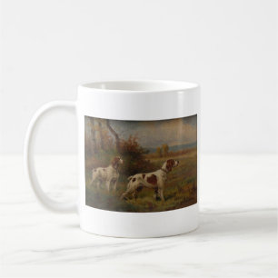 Café caneca do spaniel de brittany