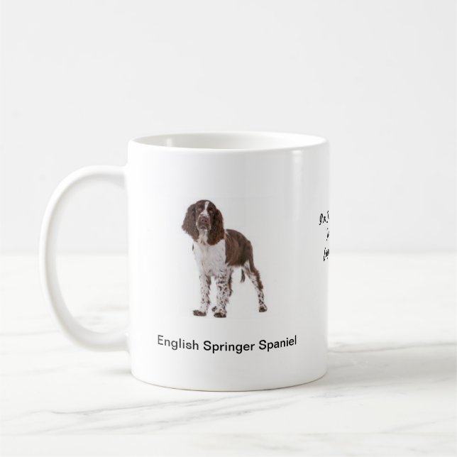 Café Caneca do Spaniel de Springer - com duas imagens e (Esquerda)