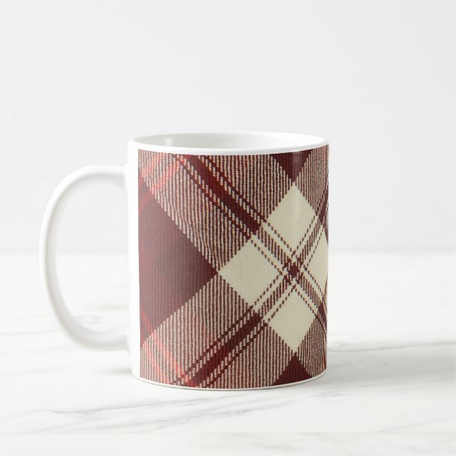 Café Caneca do Tartan da cereja de McAleer Gigha (Esquerda)