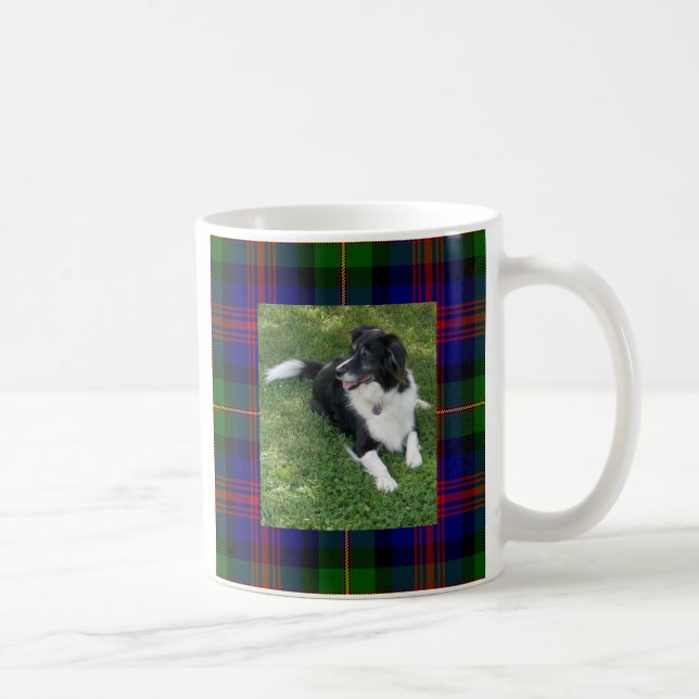 Café Caneca do Tartan de border collie (Direita)