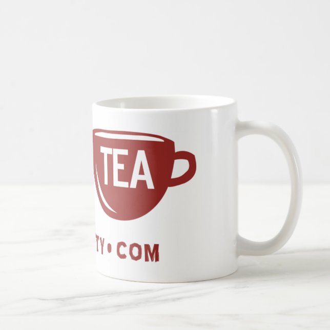 Café Caneca do tea party de Libertea da liberdade (Direita)