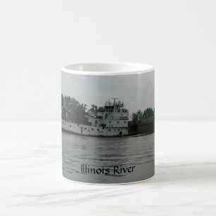 Café Caneca do Towboat LJ Sullivan do rio de Illinois