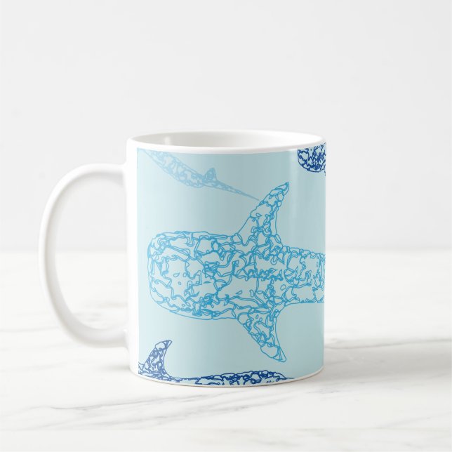 Café Caneca do tubarão de baleia (Esquerda)