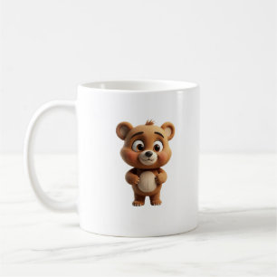Café caneca do ursinho de pelúcia