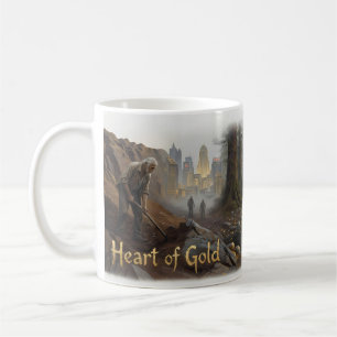 Café Caneca do Velho Homem Jornada de Toda a Vida Coraç