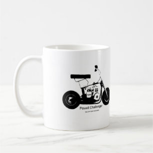 Café caneca do vintage da bicicleta do desafiador de