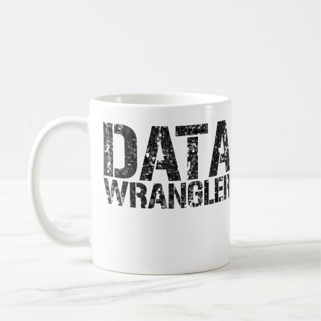 Café CANECA do WRANGLER dos DADOS - adicione o nome de (Esquerda)