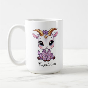 Café Caneca do Zodíaco Celestial de Capricórnio - Bode-