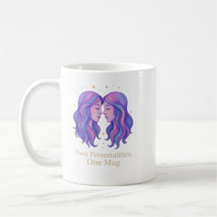 Café Caneca do Zodíaco de Gêmeos – Presente Divertido p