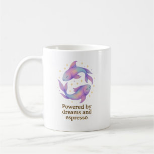 Café Caneca do Zodíaco de Peixes – Energizado por Sonho