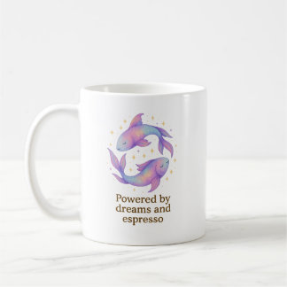 Café Caneca do Zodíaco de Peixes – Energizado por Sonho