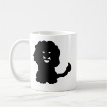 Caneca do Zodíaco Leão • Arte de Silhueta de Leão