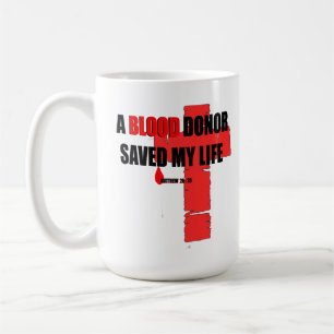 Café Caneca Doador de Sangue Salvou minha Vida