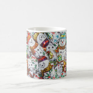 Café Caneca doce dos bonecos de neve