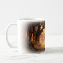 Caneca Dois Pilotos Arco de Árvore Canyon Amanhece
