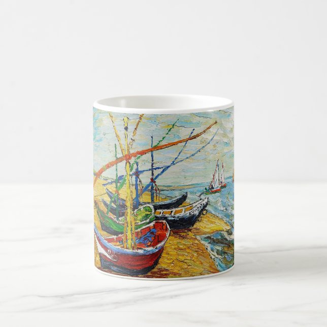Café Caneca dos barcos de pesca de Van Gogh (Centro)