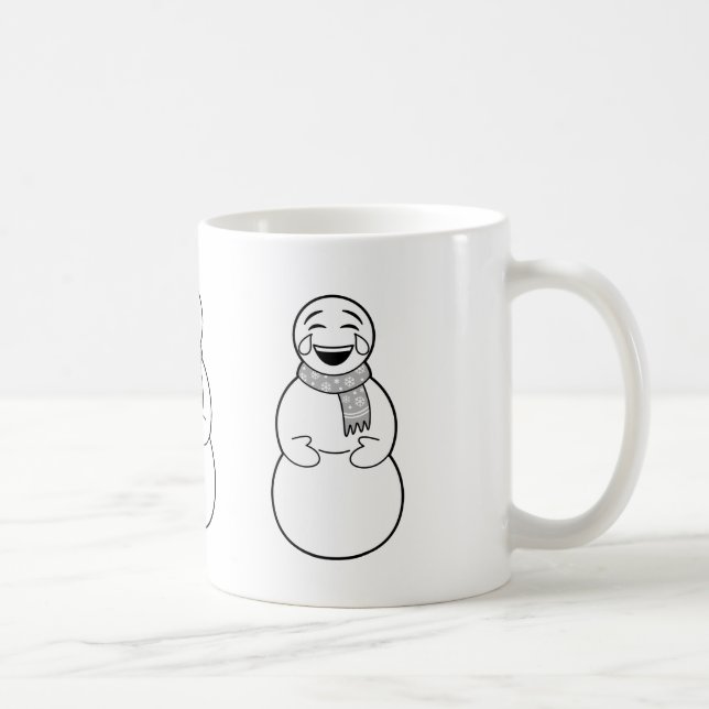 Café Caneca dos bonecos de neve de Emoji (Direita)