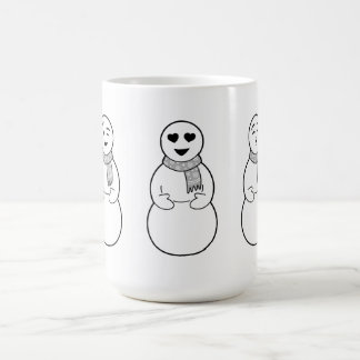 Café Caneca dos bonecos de neve de Emoji