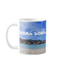 Caneca dos bungalows de Bora Bora Polinésia