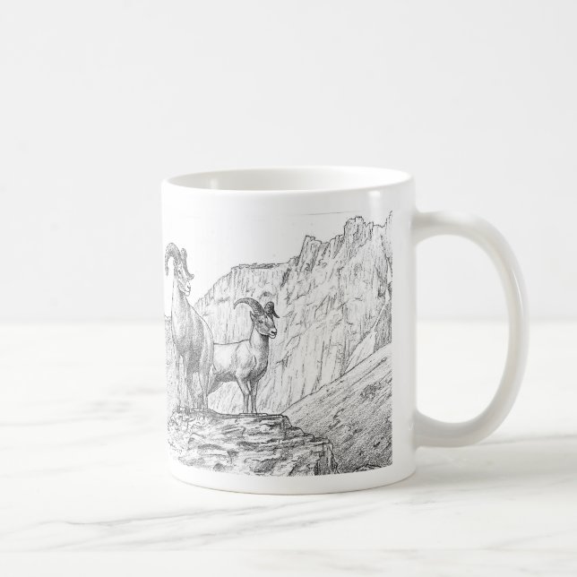 Café Caneca dos carneiros de Bighorn (Direita)